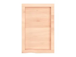 Prateleira de parede 40x60x(2-6) cm carvalho maciço não tratado PT859349^ Prateleira