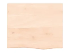 Prateleira de parede 60x50x2 cm carvalho maciço não tratado PT140726^ Prateleira