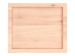 Prateleira*vidaxl Prateleira de parede 60x50x(2-6) cm carvalho maciço não tratado Natural claro