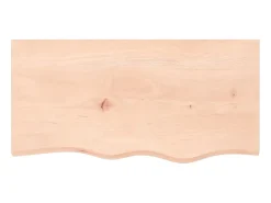 Prateleira| Prateleira de parede 80x40x(2-4) cm carvalho maciço não tratado PT861934 Castanho
