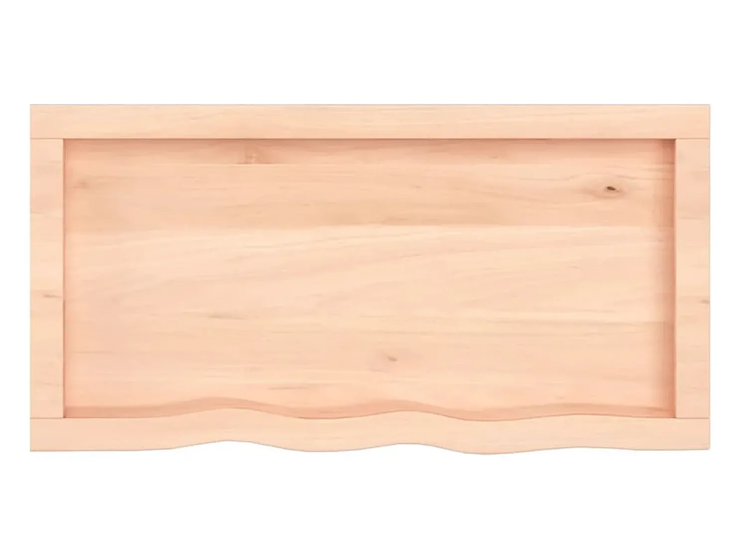 Prateleira| Prateleira de parede 80x40x(2-4) cm carvalho maciço não tratado PT861934 Castanho