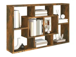 Online vidaxl Prateleira de parede 85x16x52,5 cm derivados madeira cor fumado Natural claro