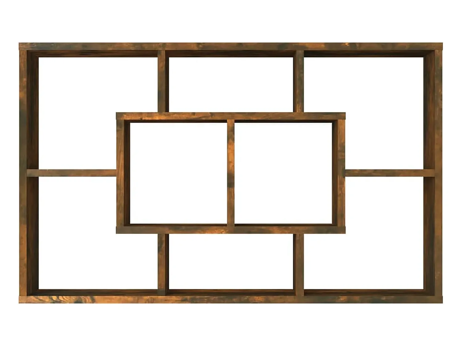 Online vidaxl Prateleira de parede 85x16x52,5 cm derivados madeira cor fumado Natural claro
