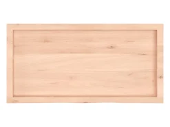 Prateleira*vidaxl Prateleira de parede 100x50x(2-6)cm carvalho maciço não tratado Natural claro