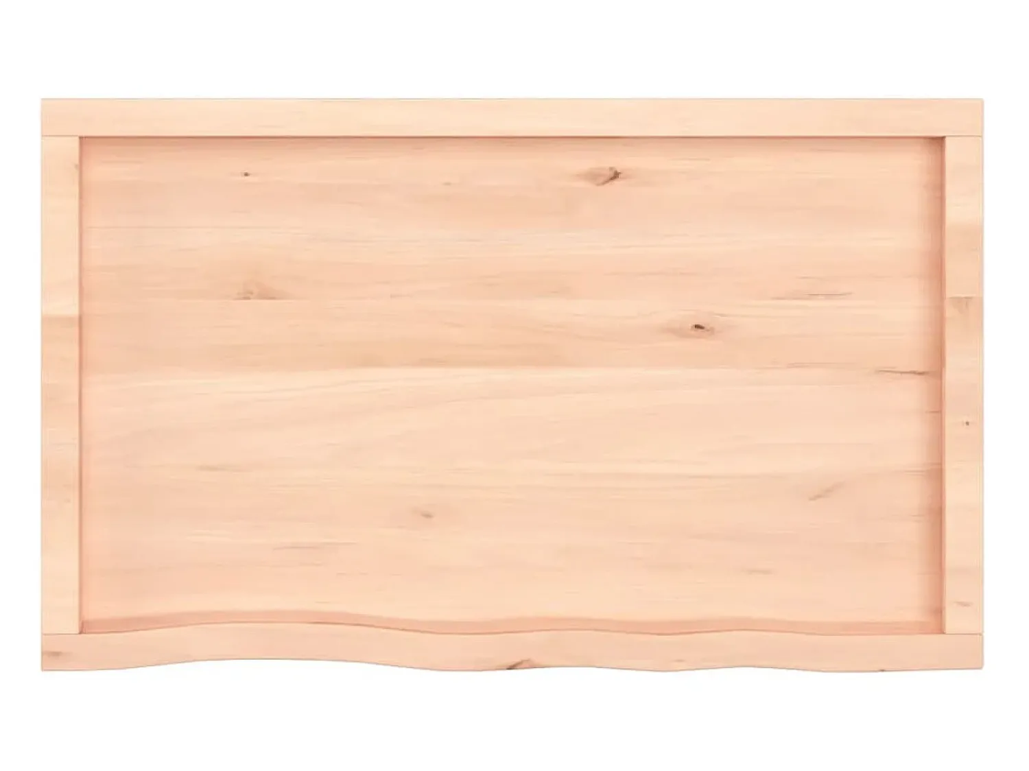 Clearance Prateleira de parede 100x60x(2-6)cm carvalho maciço não tratado PT662476 Castanho