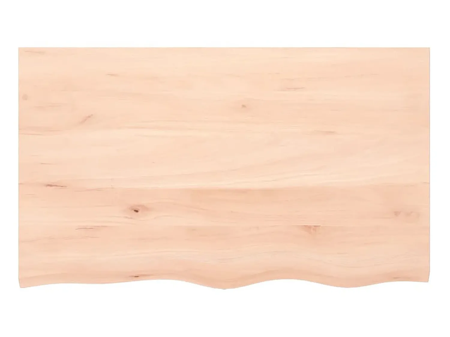 Clearance Prateleira de parede 100x60x(2-6)cm carvalho maciço não tratado PT662476 Castanho