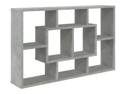 Discount vidaxl Prateleira de parede 85x16x52,5cm derivados de madeira Cinzento