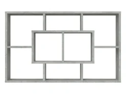 Discount vidaxl Prateleira de parede 85x16x52,5cm derivados de madeira Cinzento