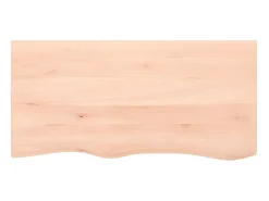 Prateleira de parede 100x50x(2-6)cm carvalho maciço não tratado PT822019^ Prateleira