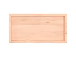 Prateleira de parede 100x50x(2-6)cm carvalho maciço não tratado PT822019^ Prateleira