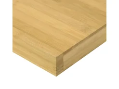 New Prateleira de parede 80x20x4cm bambu PT939643 Castanho
