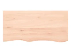Prateleira| Prateleira de parede 100x50x(2-4)cm carvalho maciço não tratado PT678213 Castanho