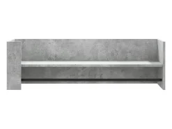 Prateleira| Prateleira de parede 100x35x30,5cm deriv. madeira cinza cimento PT202879 Cinzento