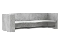 Prateleira| Prateleira de parede 100x35x30,5cm deriv. madeira cinza cimento PT202879 Cinzento