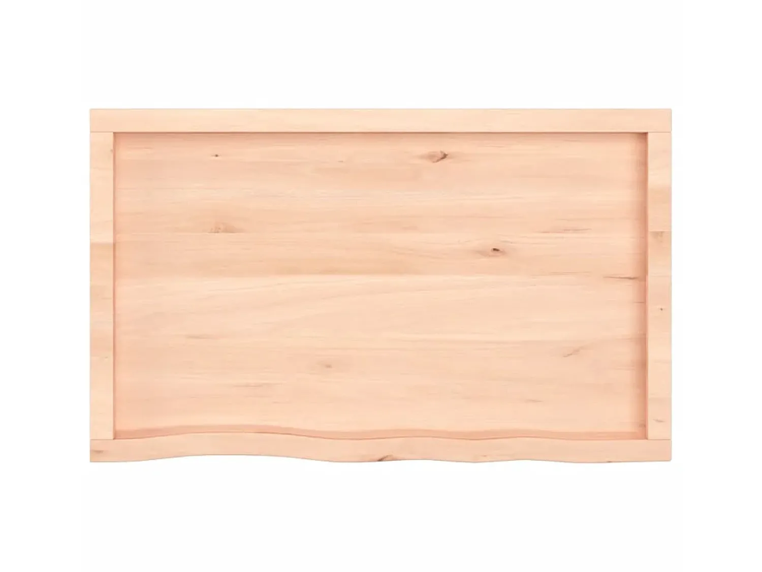 Prateleira de parede 100x60x(2-4)cm carvalho maciço não tratado PT807244^ Prateleira