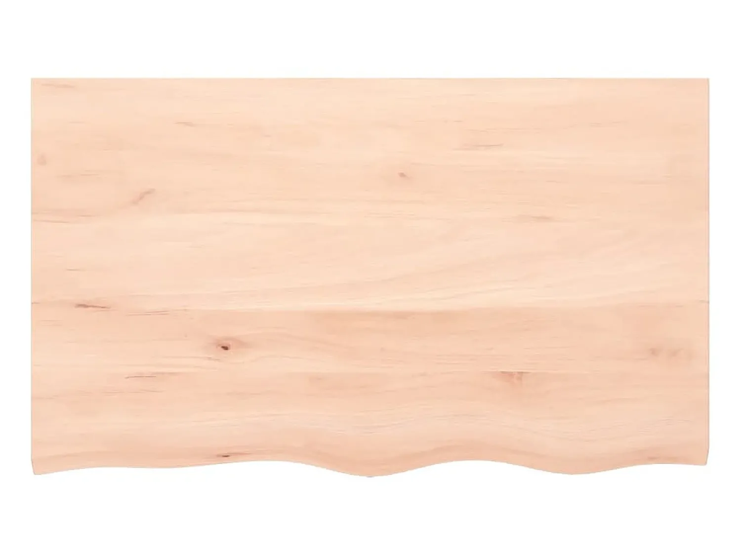 Prateleira de parede 100x60x(2-4)cm carvalho maciço não tratado PT807244^ Prateleira