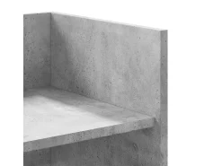 Prateleira|vidaxl Prateleira de parede 100x35x30,5cm deriv. madeira cinza cimento Cinzento