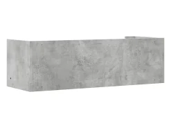 Prateleira|vidaxl Prateleira de parede 100x35x30,5cm deriv. madeira cinza cimento Cinzento