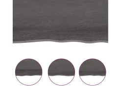 New Prateleira de parede 40x20x2cm carvalho tratado -escuro PT416593 Castanho
