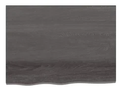 Prateleira| Prateleira de parede 80x60x2cm carvalho tratado -escuro PT798731 Castanho