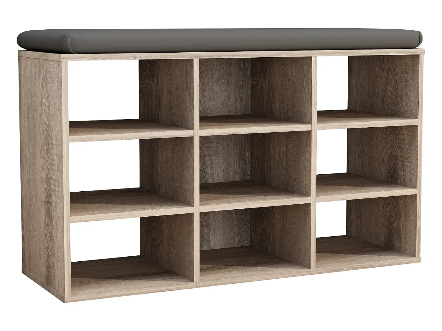 Móvel De Arrumação|Sapateira*VCM Prateleira de sapato de madeira | Dimensões aprox. A. 50 x L. 80 x P. 30 cm | Sapato com 9 compartimentos | Móvel para sapato - Hinsol XS (Sonoma oak) Multicor