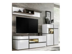 Hot Meublorama Prateleira design 150cm coleção CRISS. Móvel decorativo, moderno e design para a sua sala de estar. Castanho
