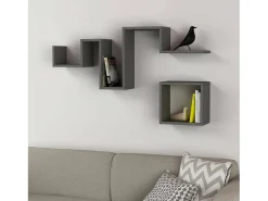 Sale Dmora Prateleira Dhenriqu, Prateleira, PrateleiraNão montado na parede, Estantes multiusos, 116x20h45 cm, Antracite Preto