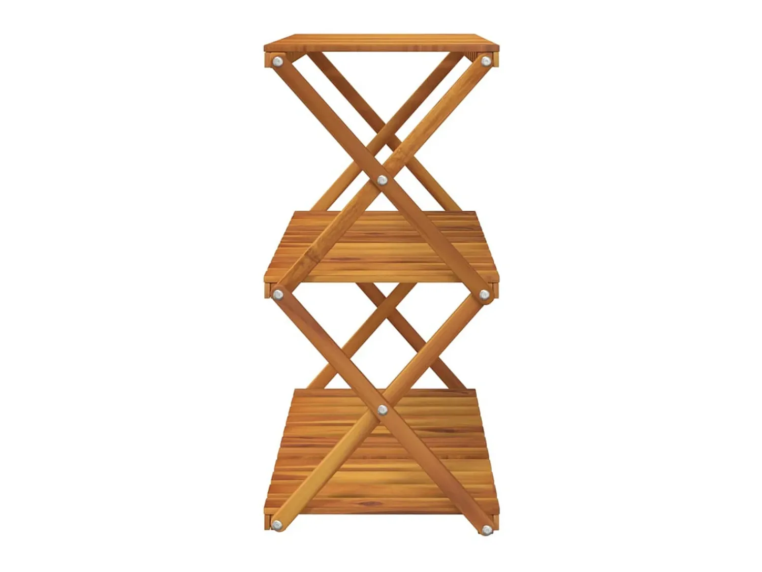 Prateleira* Prateleira dobrável 3 níveis 70x31x63 cm acácia maciça PT748839 Castanho