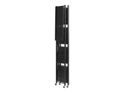 Prateleira* Prateleira Dobrável SucceBuy Móvel, 4 Níveis, Prateleira Dobrável com Rodas, 71x33x137 cm, Metal Resistente, Carga Estática 340 kg Dinâmica 90,7 kg Preto