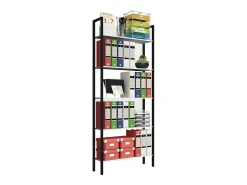 Prateleira|VCM Prateleira e estante de escritório Flakos Branco A. 165 x L. 62 x P. 24 cm Multicor