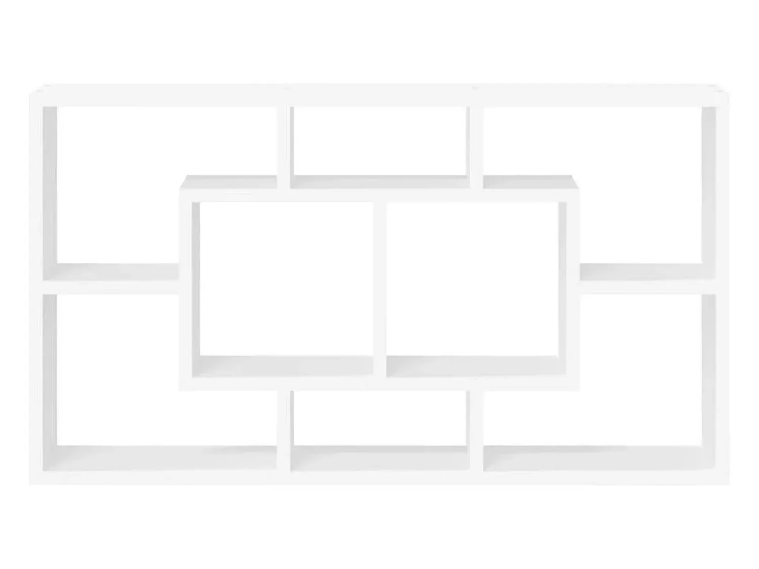 Prateleira exposição parede 8 compartimentos brilhante PT195230^ Prateleira