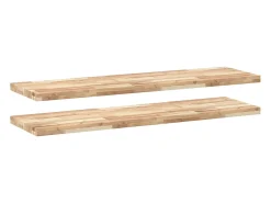 Sale Prateleira flutuante 2pcs 140x40x4 cm acácia maciça não tratada PT824818 Castanho