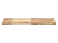 Prateleira flutuante 2pcs 100x30x4cm acácia maciça não tratada PT151589^ Prateleira