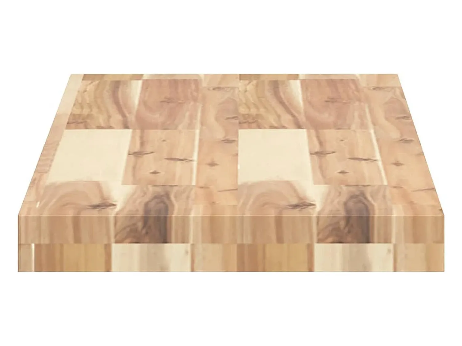Prateleira flutuante 2pcs 100x30x4cm acácia maciça não tratada PT151589^ Prateleira