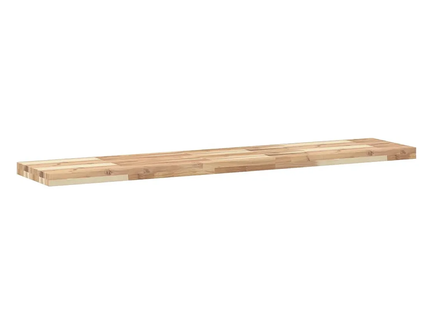 Prateleira flutuante 3pcs 120x30x4cm acácia maciça não tratada PT878725 Castanho