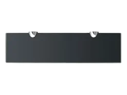 Prateleira| Prateleira flutuante vidro 40x10 cm 8 mm PT545851 Preto