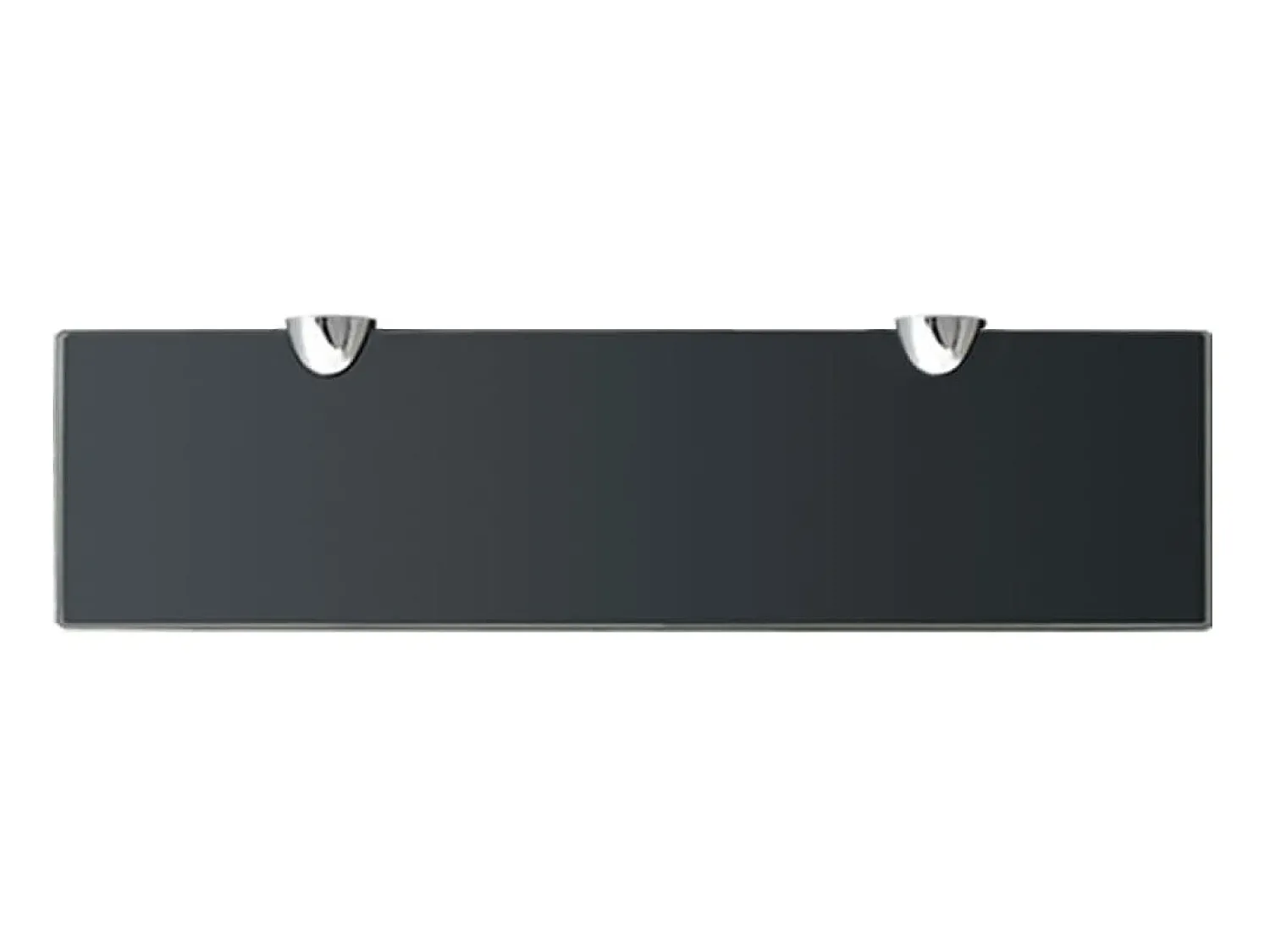 Prateleira| Prateleira flutuante vidro 40x10 cm 8 mm PT545851 Preto