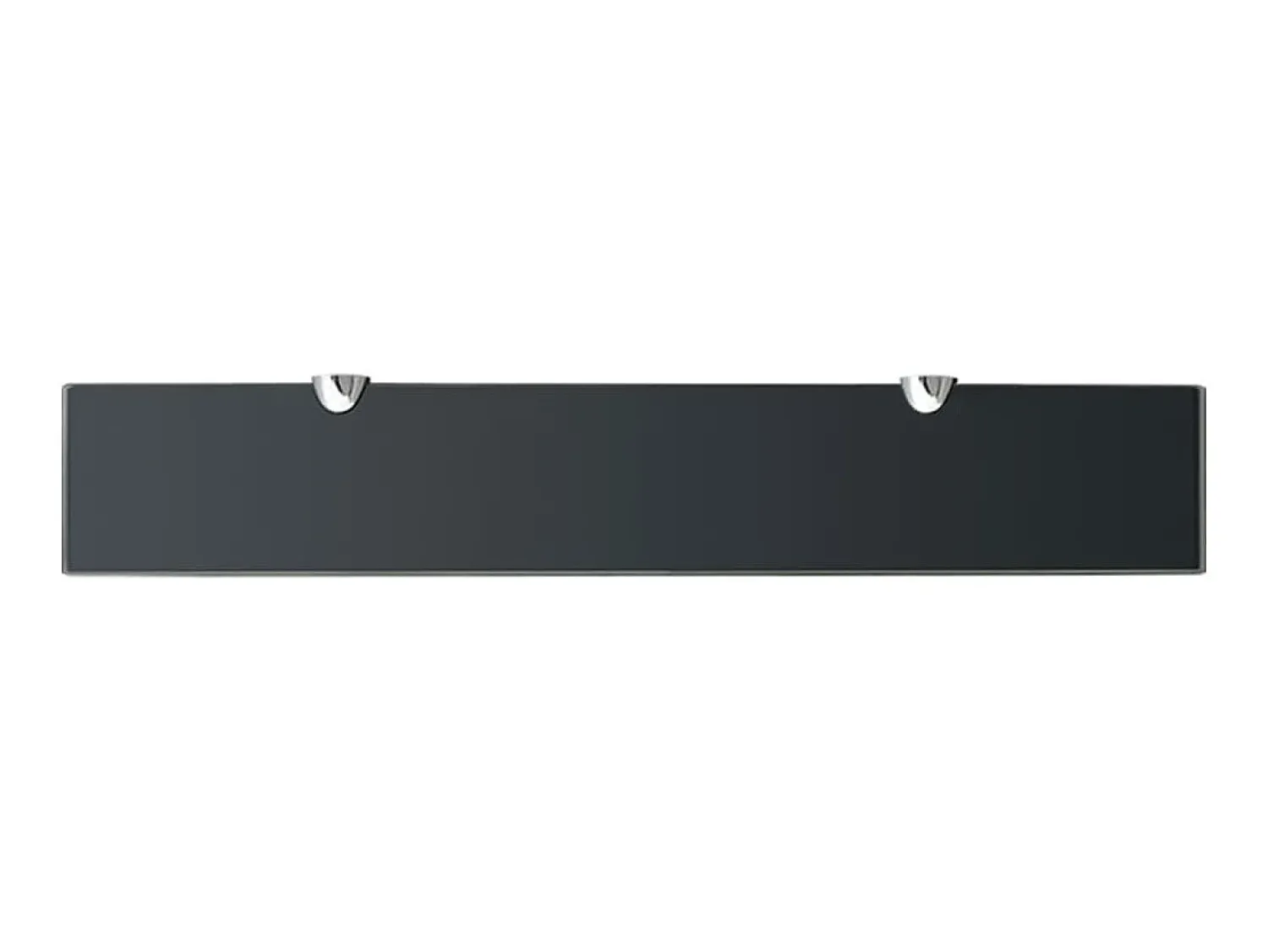 New Prateleira flutuante vidro 60x10 cm 8 mm PT909085 Preto