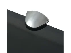 New Prateleira flutuante vidro 60x10 cm 8 mm PT909085 Preto