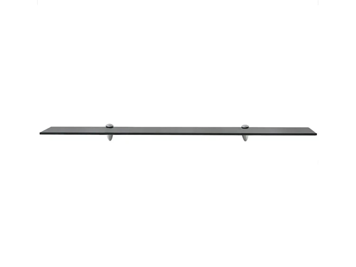 Prateleira flutuante vidro 100x20 cm 8 mm PT160457^ Prateleira