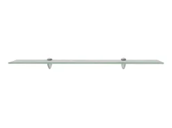 Prateleira| Prateleira flutuante vidro 80x20 cm 8 mm PT774839 Transparente