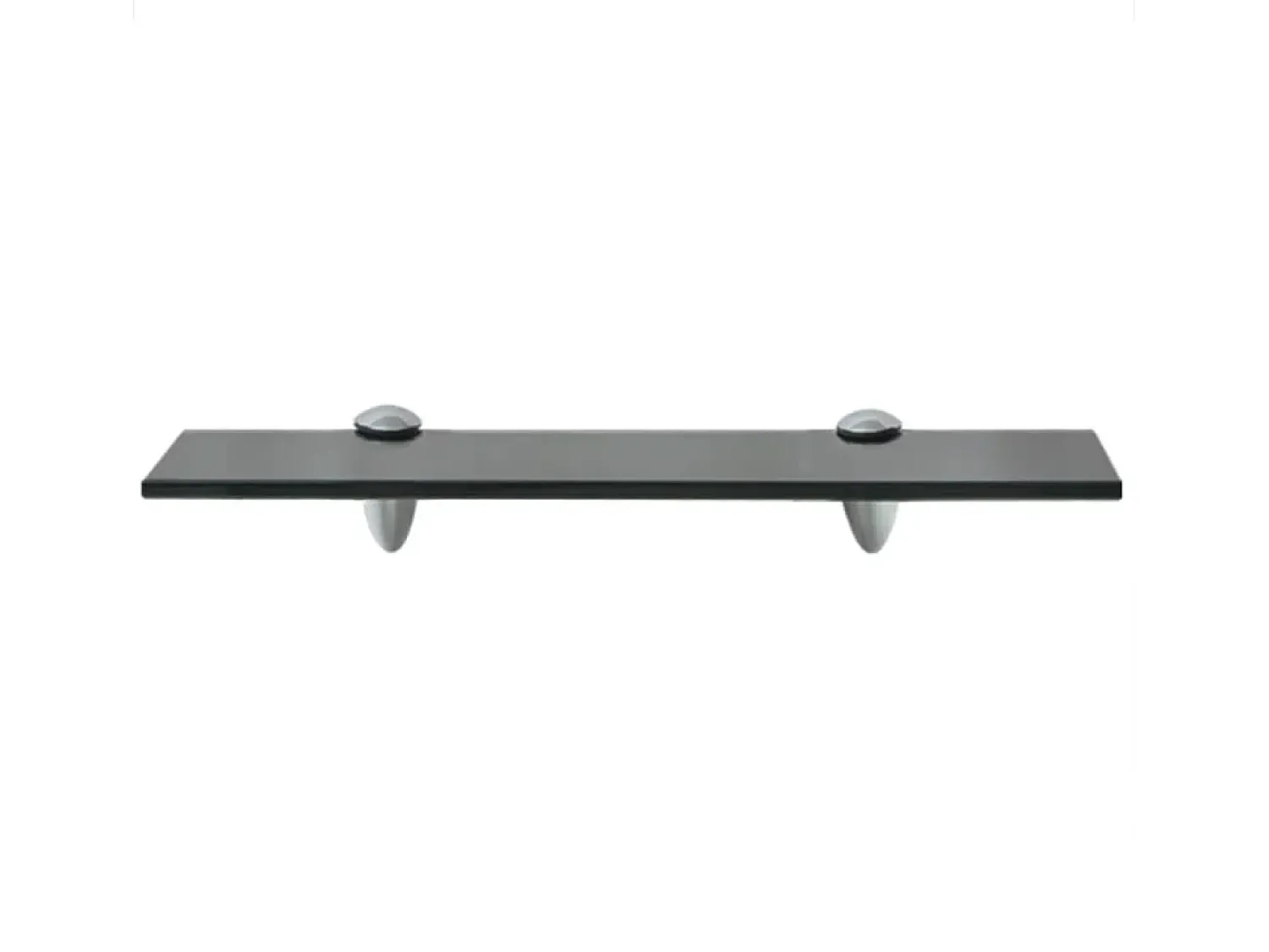 Discount Prateleira flutuante vidro 40x20 cm 8 mm PT262049 Preto