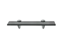 Prateleira* Prateleira flutuante vidro 30x10 cm 8 mm PT570990 Preto