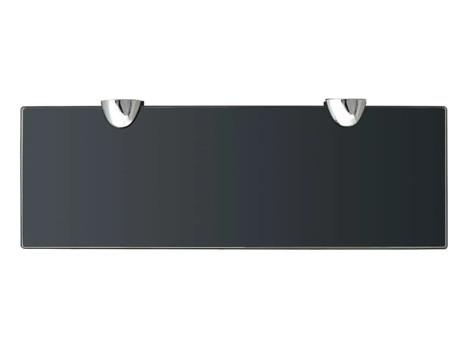 Prateleira* Prateleira flutuante vidro 30x10 cm 8 mm PT570990 Preto