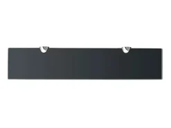 Prateleira| Prateleira flutuante vidro 50x10 cm 8 mm PT607706 Preto