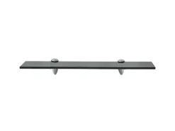 Prateleira| Prateleira flutuante vidro 50x10 cm 8 mm PT607706 Preto
