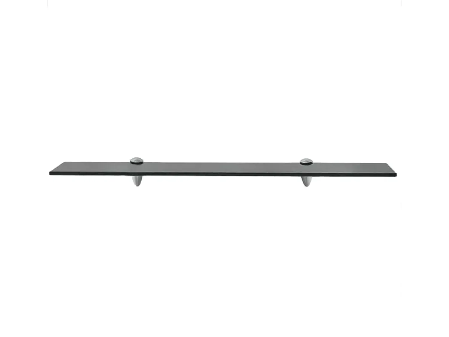 Prateleira| Prateleira flutuante vidro 70x10 cm 8 mm PT294669 Preto