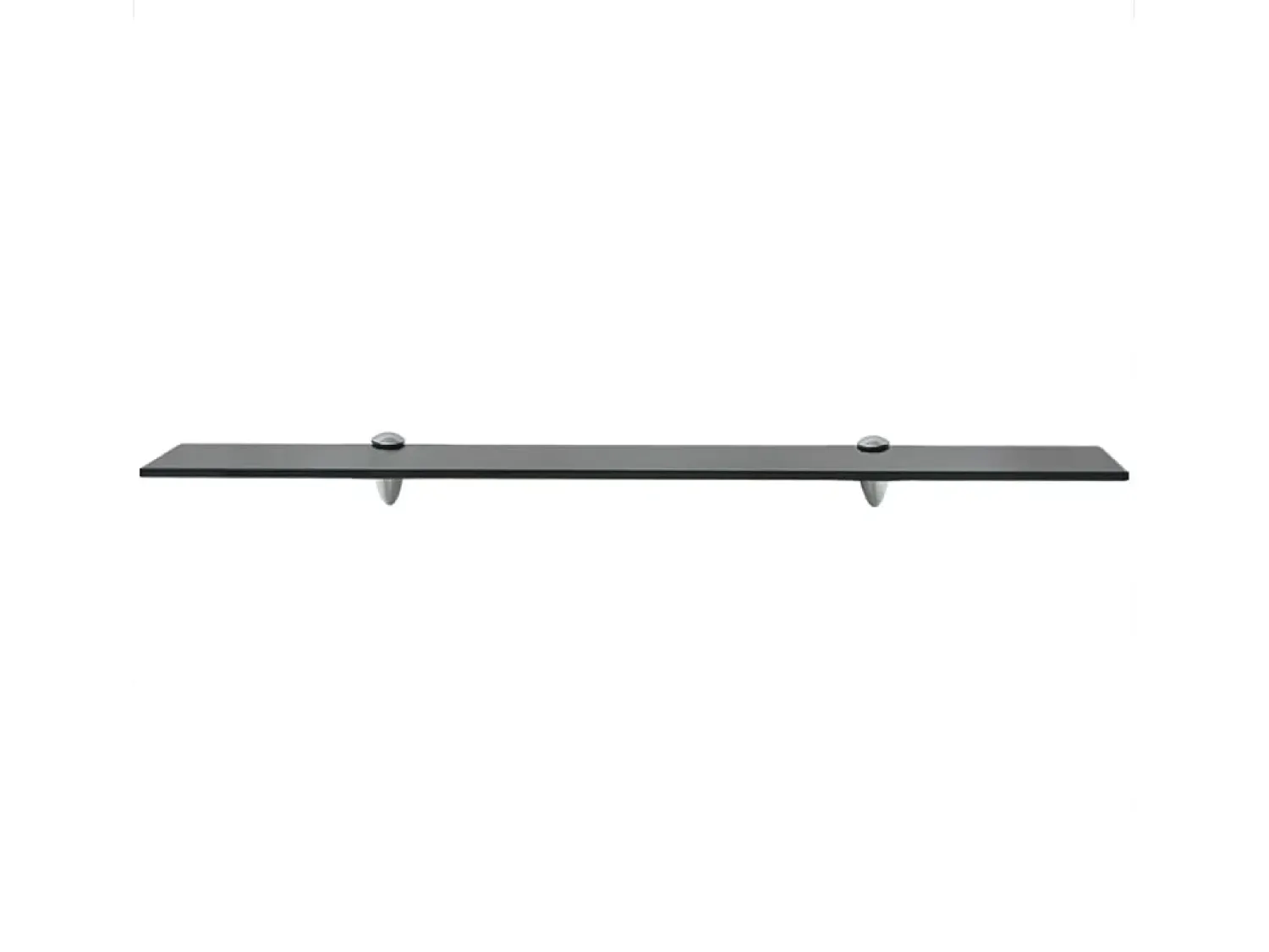 Prateleira* Prateleira flutuante vidro 80x20 cm 8 mm PT133238 Preto