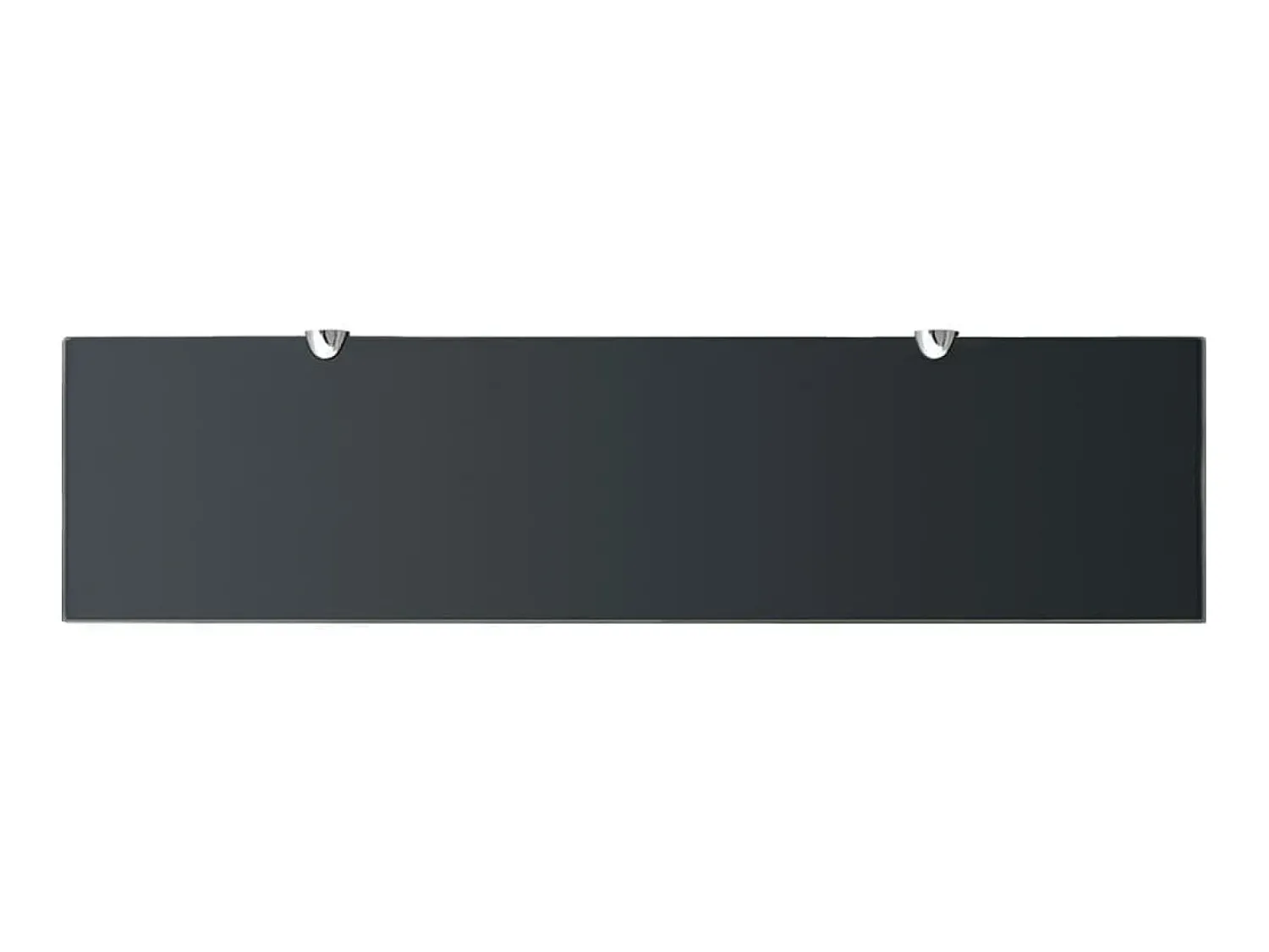 Prateleira* Prateleira flutuante vidro 80x20 cm 8 mm PT133238 Preto
