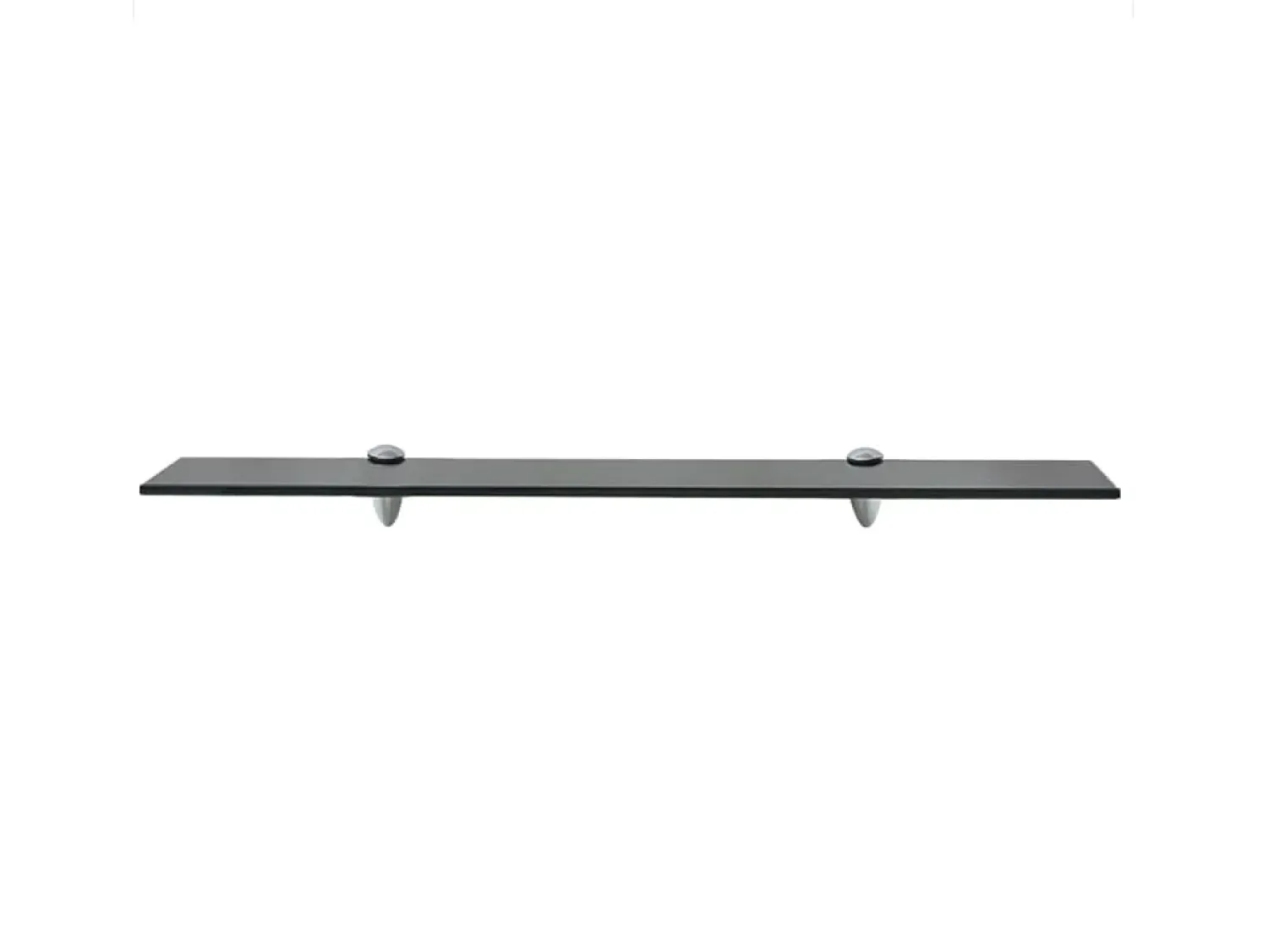Prateleira| Prateleira flutuante vidro 70x20 cm 8 mm PT271169 Preto